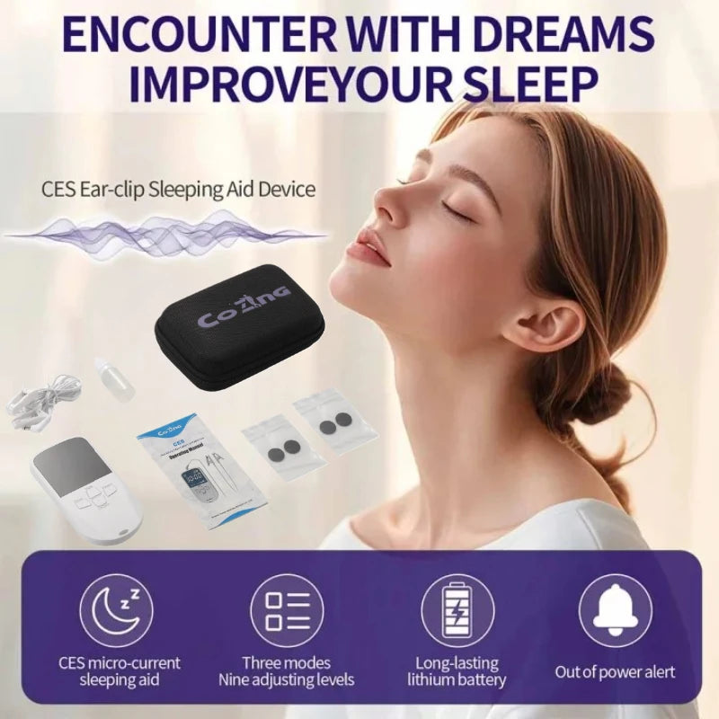 Home Brain Therapy Device Vagus Nerve Stimulation Ear Clip for Anxiety Stress Depression