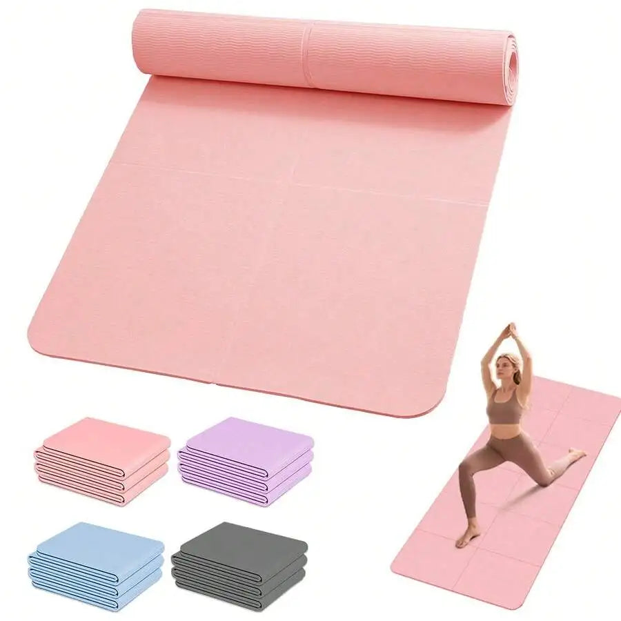 1pc Folding Yoga Mat Thick Water Proof Comfortable No-Slip Yoga Mat