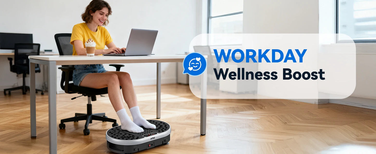 Vibration Plate Exercise Machine 120 Speed Levels 9 Preset Programs