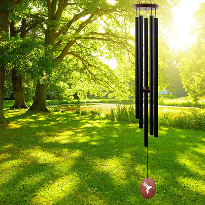 Large Outdoor Wind Chimes with Deep Tone, 5 Tuned Aluminum Tubes, S Hook