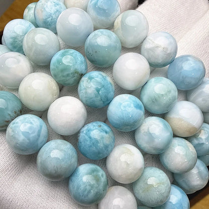 Rare Dominica Larimar Decompression Tranquility Beads