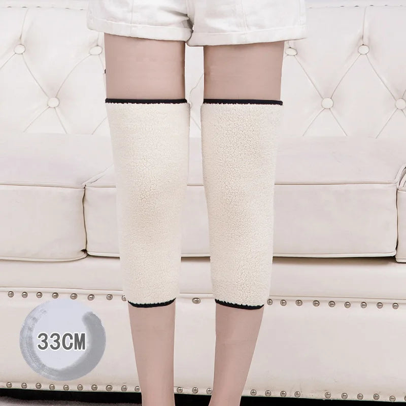 Winter Knee Pads Thick Cotton Leggings
