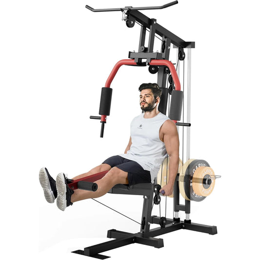 Home Gym Workout Equipment for Strength Training, Full Body, Chest Press, LAT Pull down, Leg Extension & Cable System