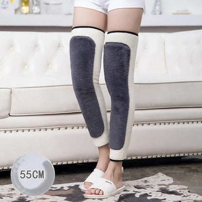 Winter Knee Pads Thick Cotton Leggings