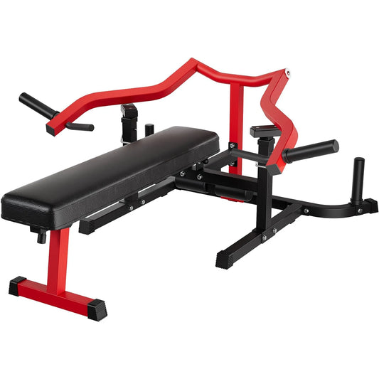 Chest Press Machine with Adjustable Bench and Converging Arms Bench Press