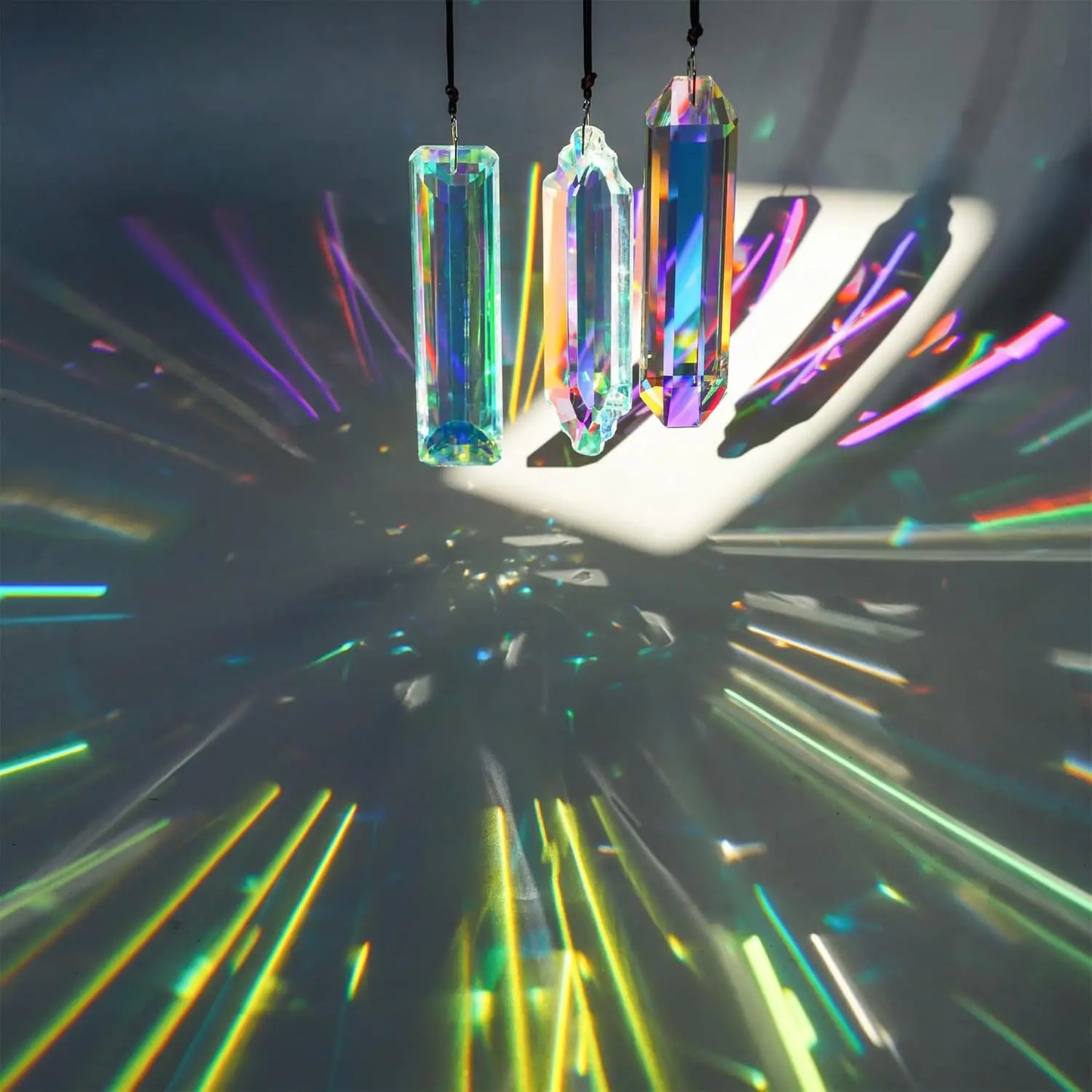 3PCS Crystal Suncatcher Colored Rainbow Maker