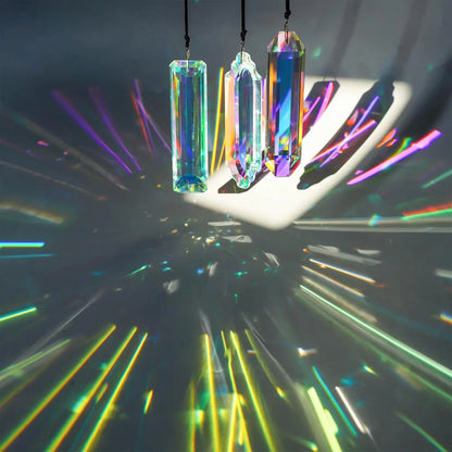 3PCS Crystal Suncatcher Colored Rainbow Maker