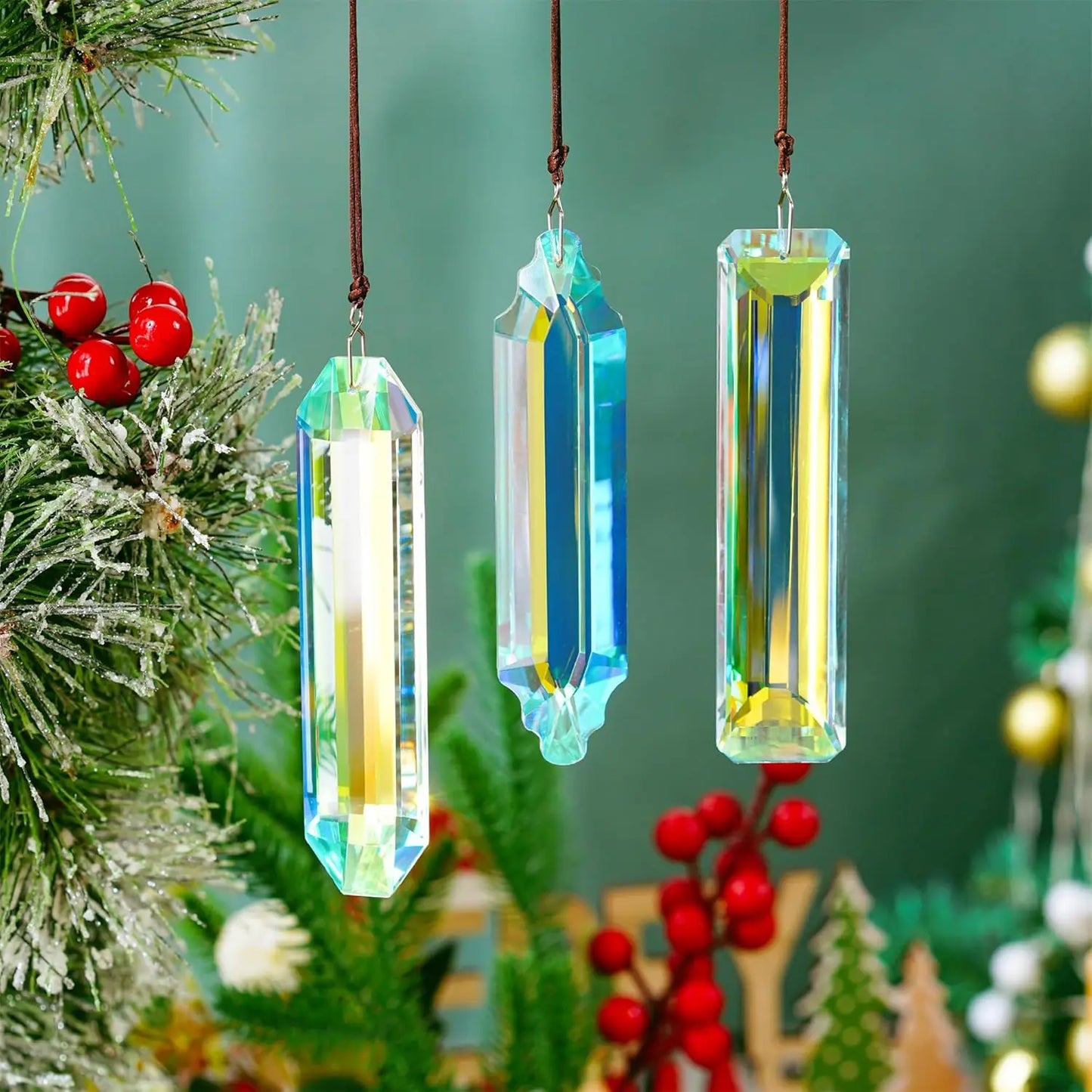 3PCS Crystal Suncatcher Colored Rainbow Maker