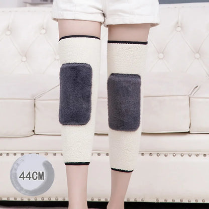 Winter Knee Pads Thick Cotton Leggings