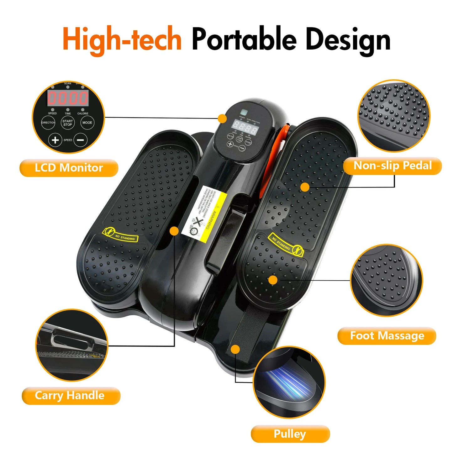 Portable Electric Elliptical Pedal Exerciser