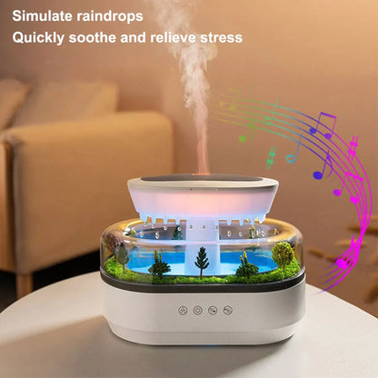 Rain Clouds Aroma Essential Oil Diffuser Raindrops Air Humidifier