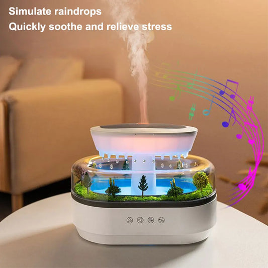 Rain Clouds Aroma Essential Oil Diffuser Raindrops Air Humidifier
