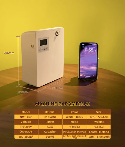 NAMSTE Aroma Diffuser WIFI Electric Aromatic Oasis Bluetooth Room Fragrance  Air Freshener Essential Oils  Purifiers 400m³