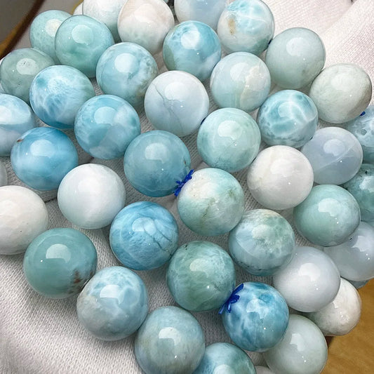 Rare Dominica Larimar Decompression Tranquility Beads
