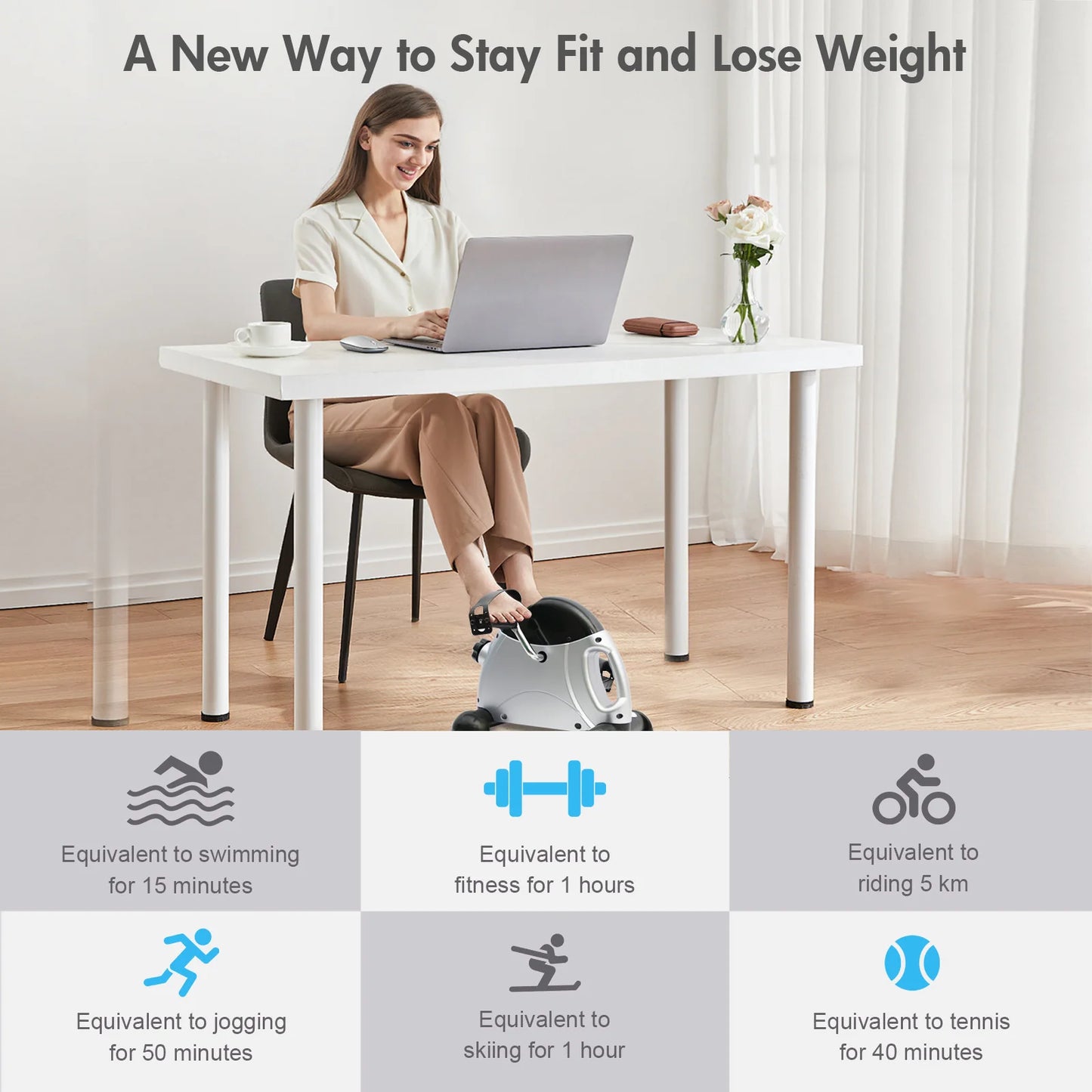 Mini Pedal and arm Exerciser