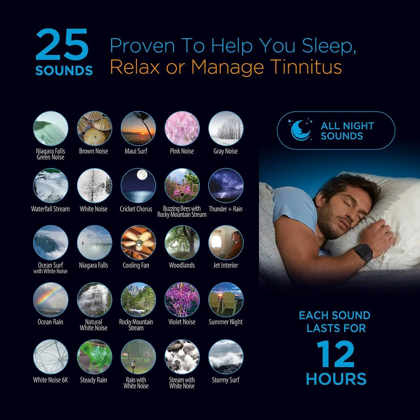 Bluetooth Tinnitus Sound Therapy System - Sleep Better