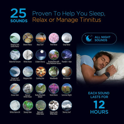 Bluetooth Tinnitus Sound Therapy System - Sleep Better