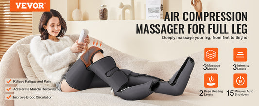 Air Compression Full Leg Massager for Circulation/ Swelling